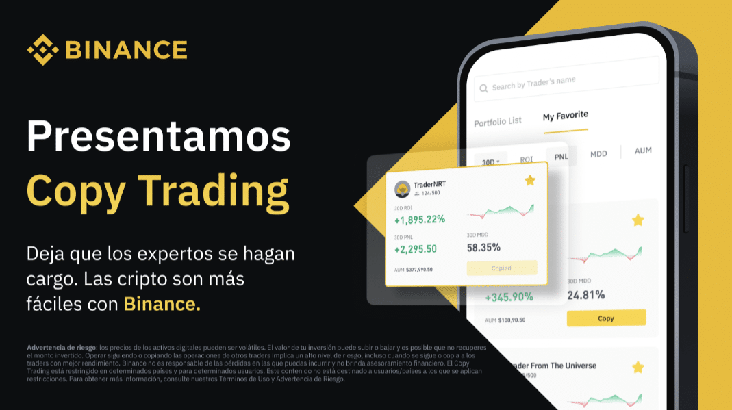 Binance Lanza El Copy Trading