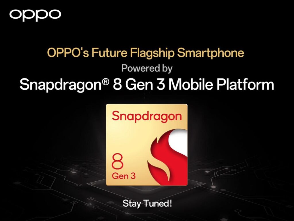 OPPO anunció que su futuro smartphone insignia tendrá Snapdragon 8 Gen 3