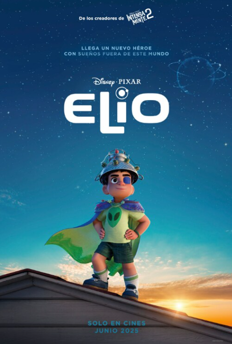 ¡Mira el póster de Elio! la nueva aventura espacial de Disney Pixar